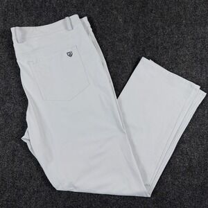 Graham‎ Luxe Emerson Performance Golf Pants 100% Polyester 40x32 Light Gray Mens